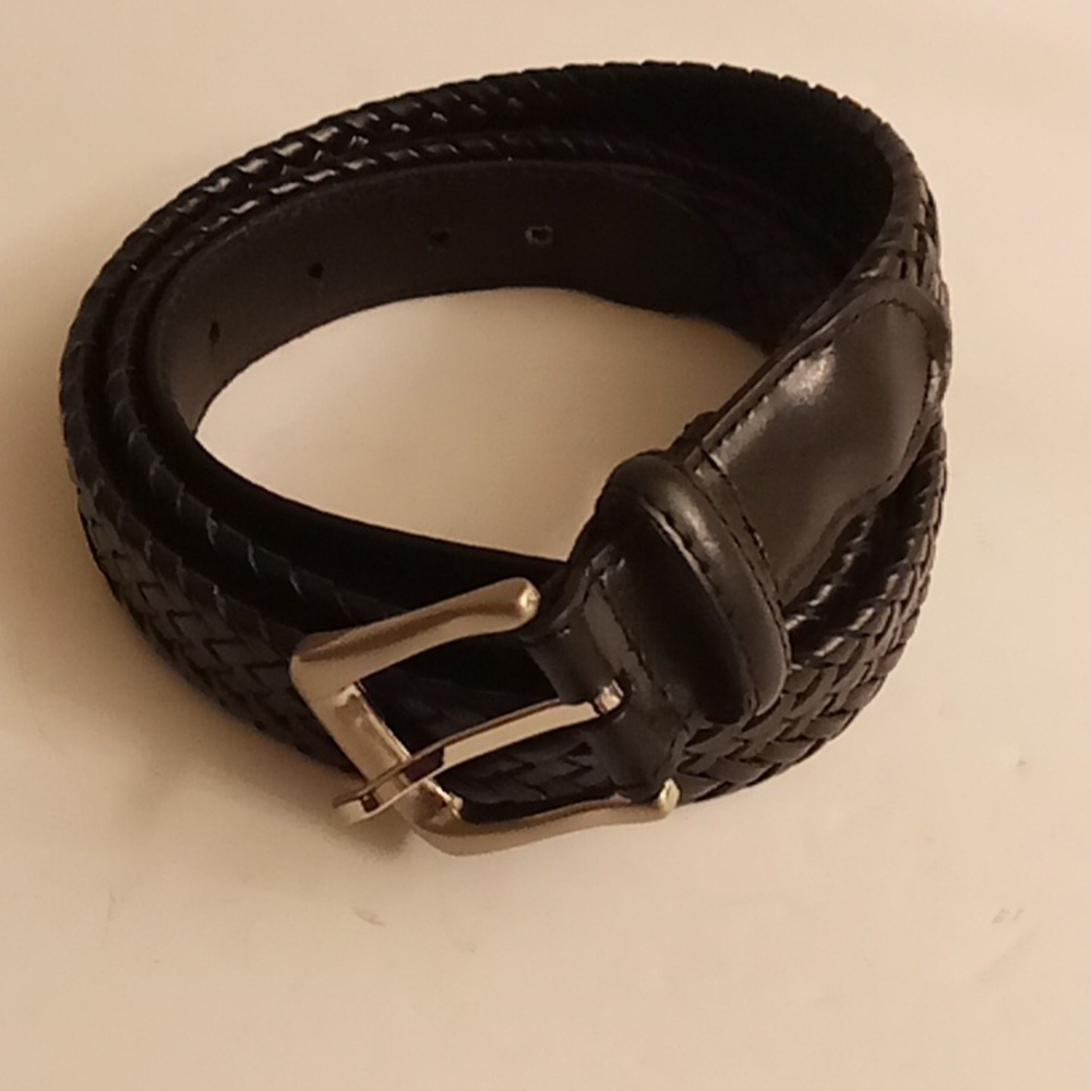 GENUINE LEATHER Office  Minimalist Travel Party Festival Size 42 Black Color PD